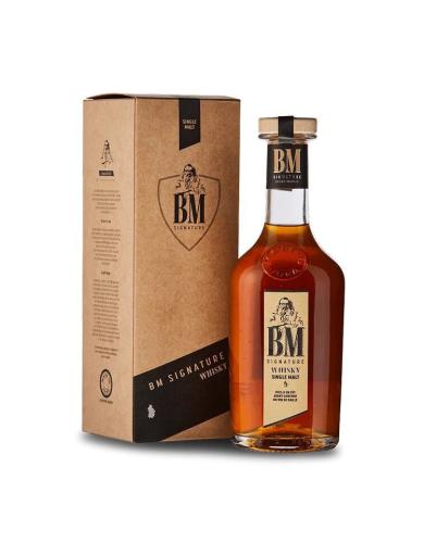 BM Signature, Whisky Single Malt, Aged in Barrel having straw wine